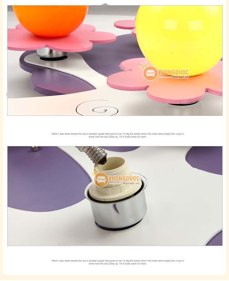 Đèn ốp trần trẻ em hình cây trí tuệ UHS106-11